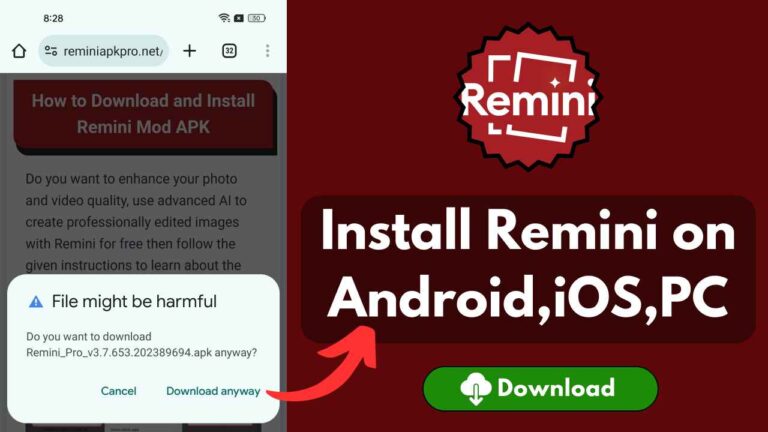 Installation Guide: How to Install Remini Mod APK?